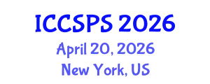 International Conference on Computer Science, Programming and Security (ICCSPS) April 20, 2026 - New York, United States