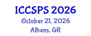 International Conference on Computer Science, Programming and Security (ICCSPS) October 21, 2026 - Athens, Greece