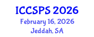 International Conference on Computer Science, Programming and Security (ICCSPS) February 16, 2026 - Jeddah, Saudi Arabia