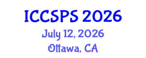 International Conference on Computer Science, Programming and Security (ICCSPS) July 12, 2026 - Ottawa, Canada