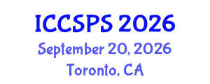 International Conference on Computer Science, Programming and Security (ICCSPS) September 20, 2026 - Toronto, Canada