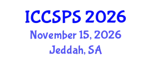 International Conference on Computer Science, Programming and Security (ICCSPS) November 15, 2026 - Jeddah, Saudi Arabia