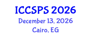 International Conference on Computer Science, Programming and Security (ICCSPS) December 13, 2026 - Cairo, Egypt