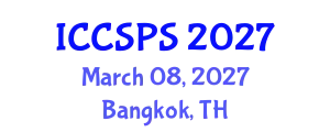 International Conference on Computer Science, Programming and Security (ICCSPS) March 08, 2027 - Bangkok, Thailand