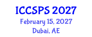 International Conference on Computer Science, Programming and Security (ICCSPS) February 15, 2027 - Dubai, United Arab Emirates