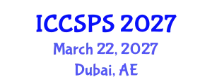 International Conference on Computer Science, Programming and Security (ICCSPS) March 22, 2027 - Dubai, United Arab Emirates