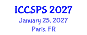 International Conference on Computer Science, Programming and Security (ICCSPS) January 25, 2027 - Paris, France