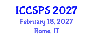 International Conference on Computer Science, Programming and Security (ICCSPS) February 18, 2027 - Rome, Italy