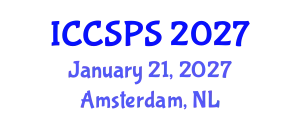 International Conference on Computer Science, Programming and Security (ICCSPS) January 21, 2027 - Amsterdam, Netherlands