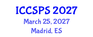 International Conference on Computer Science, Programming and Security (ICCSPS) March 25, 2027 - Madrid, Spain