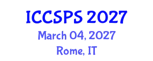 International Conference on Computer Science, Programming and Security (ICCSPS) March 04, 2027 - Rome, Italy