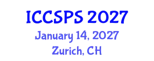 International Conference on Computer Science, Programming and Security (ICCSPS) January 14, 2027 - Zurich, Switzerland