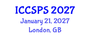 International Conference on Computer Science, Programming and Security (ICCSPS) January 21, 2027 - London, United Kingdom