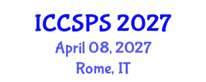 International Conference on Computer Science, Programming and Security (ICCSPS) April 08, 2027 - Rome, Italy
