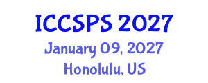 International Conference on Computer Science, Programming and Security (ICCSPS) January 09, 2027 - Honolulu, United States