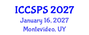 International Conference on Computer Science, Programming and Security (ICCSPS) January 16, 2027 - Montevideo, Uruguay