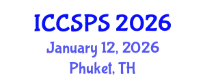 International Conference on Computer Science, Programming and Security (ICCSPS) January 12, 2026 - Phuket, Thailand
