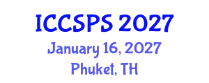 International Conference on Computer Science, Programming and Security (ICCSPS) January 16, 2027 - Phuket, Thailand