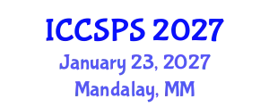 International Conference on Computer Science, Programming and Security (ICCSPS) January 23, 2027 - Mandalay, Myanmar