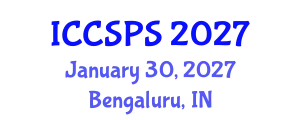 International Conference on Computer Science, Programming and Security (ICCSPS) January 30, 2027 - Bengaluru, India