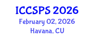International Conference on Computer Science, Programming and Security (ICCSPS) February 02, 2026 - Havana, Cuba