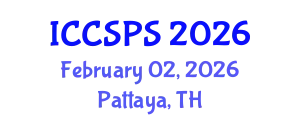 International Conference on Computer Science, Programming and Security (ICCSPS) February 02, 2026 - Pattaya, Thailand