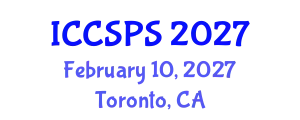 International Conference on Computer Science, Programming and Security (ICCSPS) February 10, 2027 - Toronto, Canada