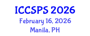 International Conference on Computer Science, Programming and Security (ICCSPS) February 16, 2026 - Manila, Philippines