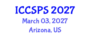 International Conference on Computer Science, Programming and Security (ICCSPS) March 03, 2027 - Arizona, United States