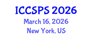 International Conference on Computer Science, Programming and Security (ICCSPS) March 16, 2026 - New York, United States