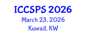 International Conference on Computer Science, Programming and Security (ICCSPS) March 23, 2026 - Kuwait, Kuwait