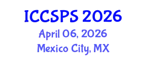 International Conference on Computer Science, Programming and Security (ICCSPS) April 06, 2026 - Mexico City, Mexico