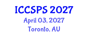 International Conference on Computer Science, Programming and Security (ICCSPS) April 03, 2027 - Toronto, Australia