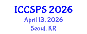 International Conference on Computer Science, Programming and Security (ICCSPS) April 13, 2026 - Seoul, Republic of Korea