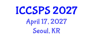 International Conference on Computer Science, Programming and Security (ICCSPS) April 17, 2027 - Seoul, Republic of Korea