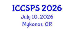International Conference on Computer Science, Programming and Security (ICCSPS) July 10, 2026 - Mykonos, Greece