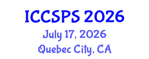 International Conference on Computer Science, Programming and Security (ICCSPS) July 17, 2026 - Quebec City, Canada