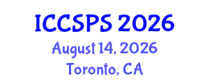 International Conference on Computer Science, Programming and Security (ICCSPS) August 14, 2026 - Toronto, Canada