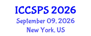 International Conference on Computer Science, Programming and Security (ICCSPS) September 09, 2026 - New York, United States