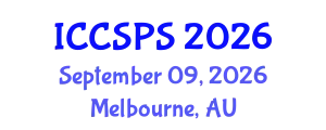 International Conference on Computer Science, Programming and Security (ICCSPS) September 09, 2026 - Melbourne, Australia