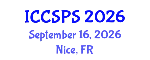 International Conference on Computer Science, Programming and Security (ICCSPS) September 16, 2026 - Nice, France