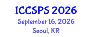 International Conference on Computer Science, Programming and Security (ICCSPS) September 16, 2026 - Seoul, Republic of Korea