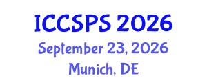 International Conference on Computer Science, Programming and Security (ICCSPS) September 23, 2026 - Munich, Germany