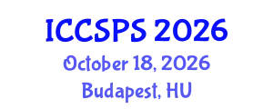 International Conference on Computer Science, Programming and Security (ICCSPS) October 18, 2026 - Budapest, Hungary