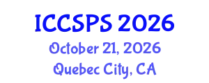 International Conference on Computer Science, Programming and Security (ICCSPS) October 21, 2026 - Quebec City, Canada