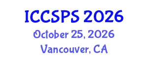 International Conference on Computer Science, Programming and Security (ICCSPS) October 25, 2026 - Vancouver, Canada
