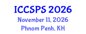 International Conference on Computer Science, Programming and Security (ICCSPS) November 11, 2026 - Phnom Penh, Cambodia