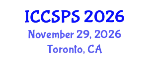 International Conference on Computer Science, Programming and Security (ICCSPS) November 29, 2026 - Toronto, Canada