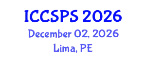 International Conference on Computer Science, Programming and Security (ICCSPS) December 02, 2026 - Lima, Peru