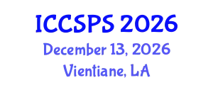 International Conference on Computer Science, Programming and Security (ICCSPS) December 13, 2026 - Vientiane, Laos